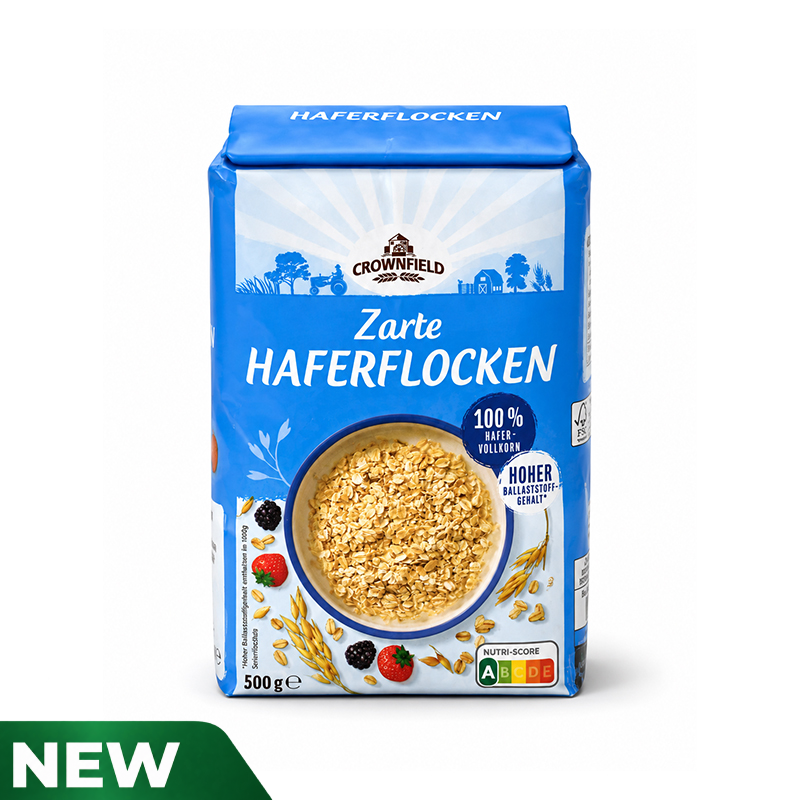 Crownfield 100% Whole Grain Oat Flakes