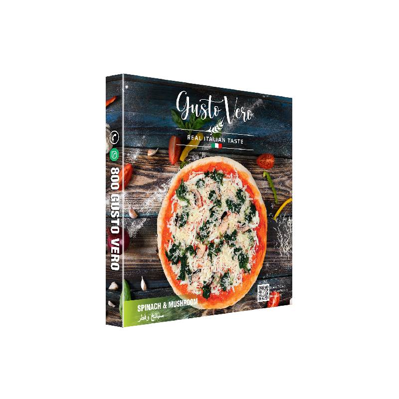Gusto Vero Spinach and Mushroom Pizza