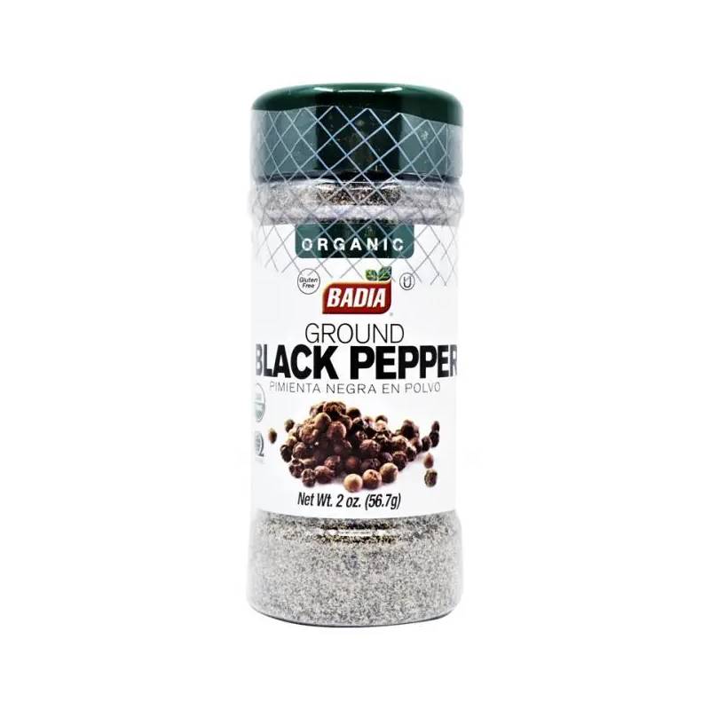 Badia Organic Ground Black Pepper 56.7g