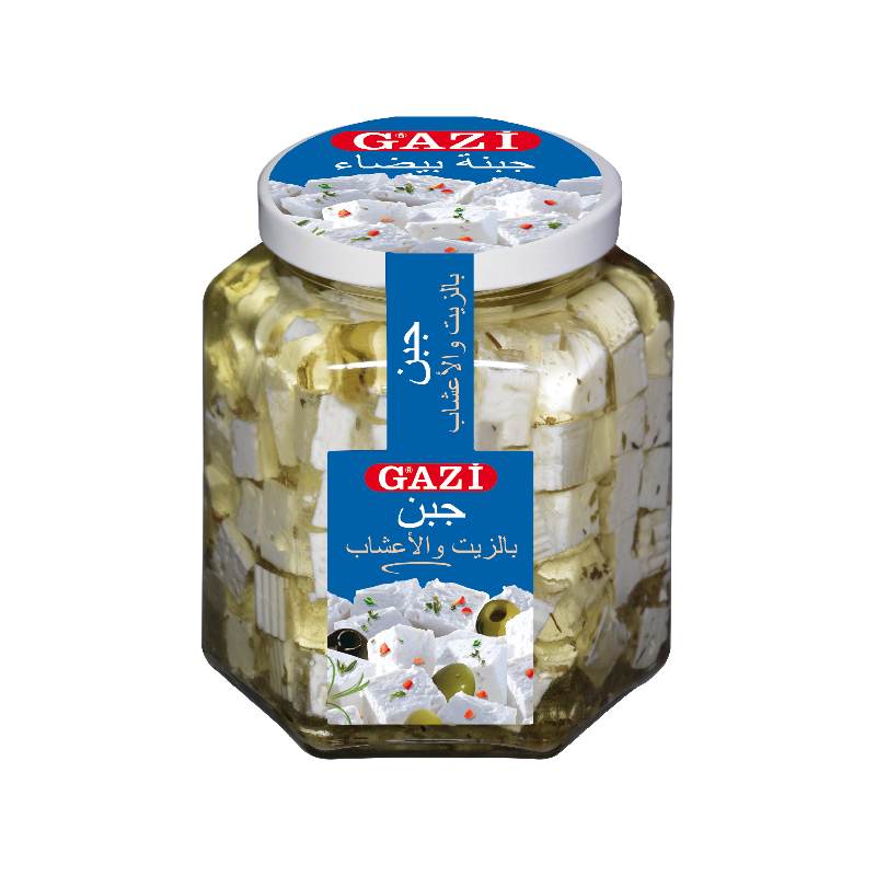 Gazi Soft Cheese Cubes In Oil With Herbs 45% 300g