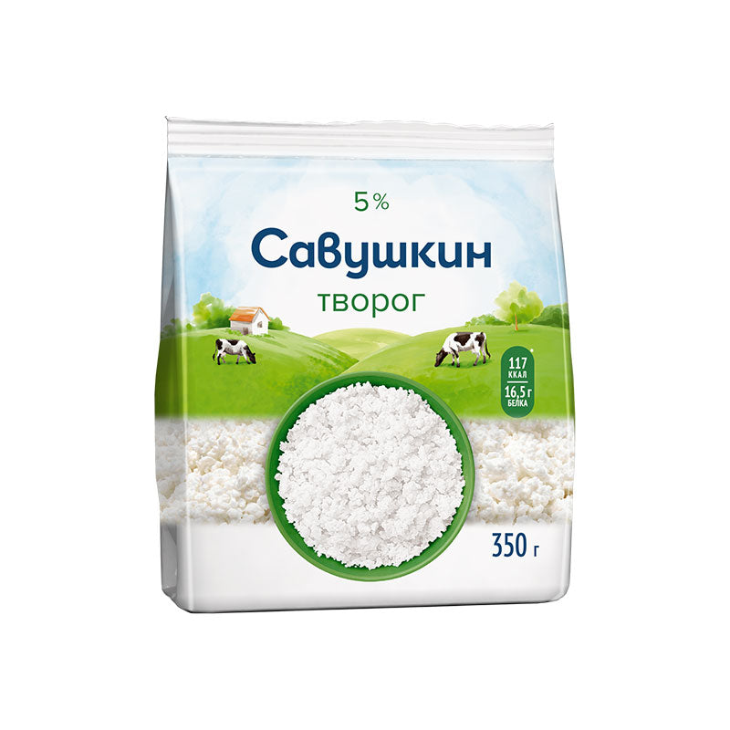 Savushkin Cottage Cheese 5% 350g