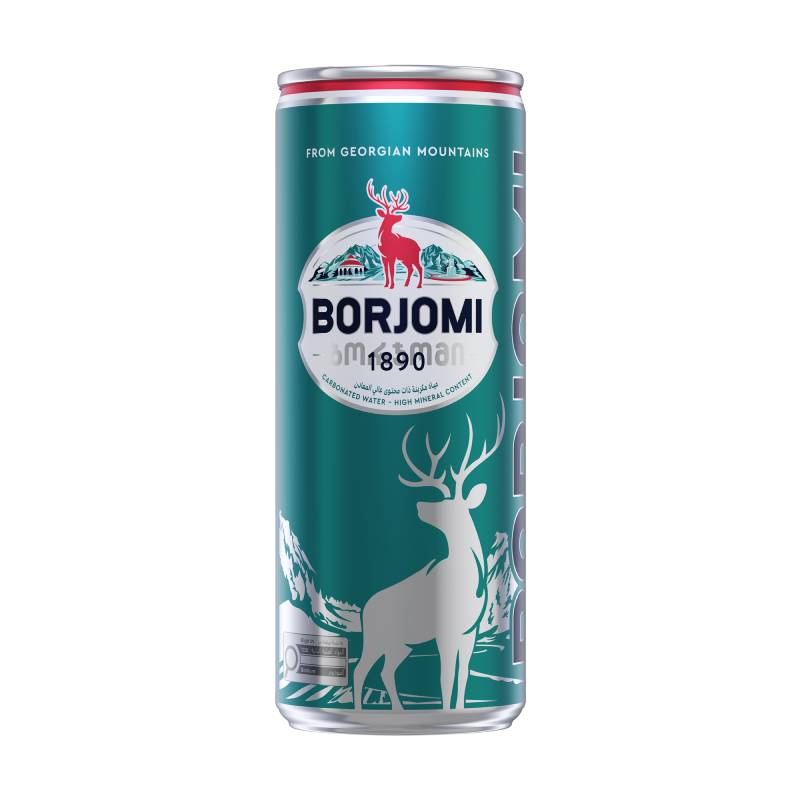Borjomi Sparkling Natural Mineral Water Can 330ml