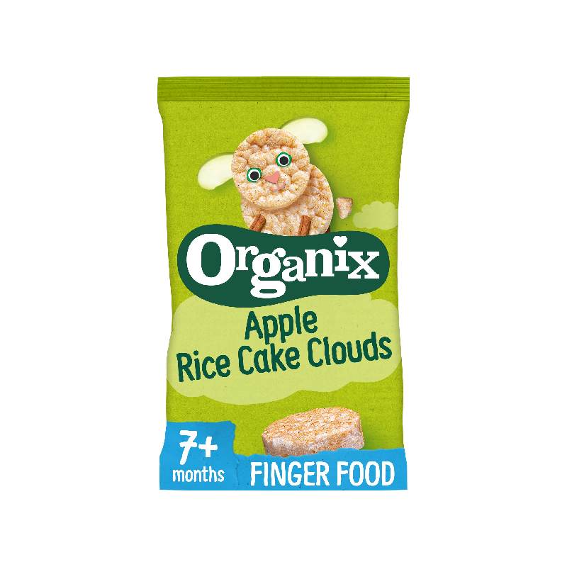 Organix Apple Rice Cake Cloud Shape 40g