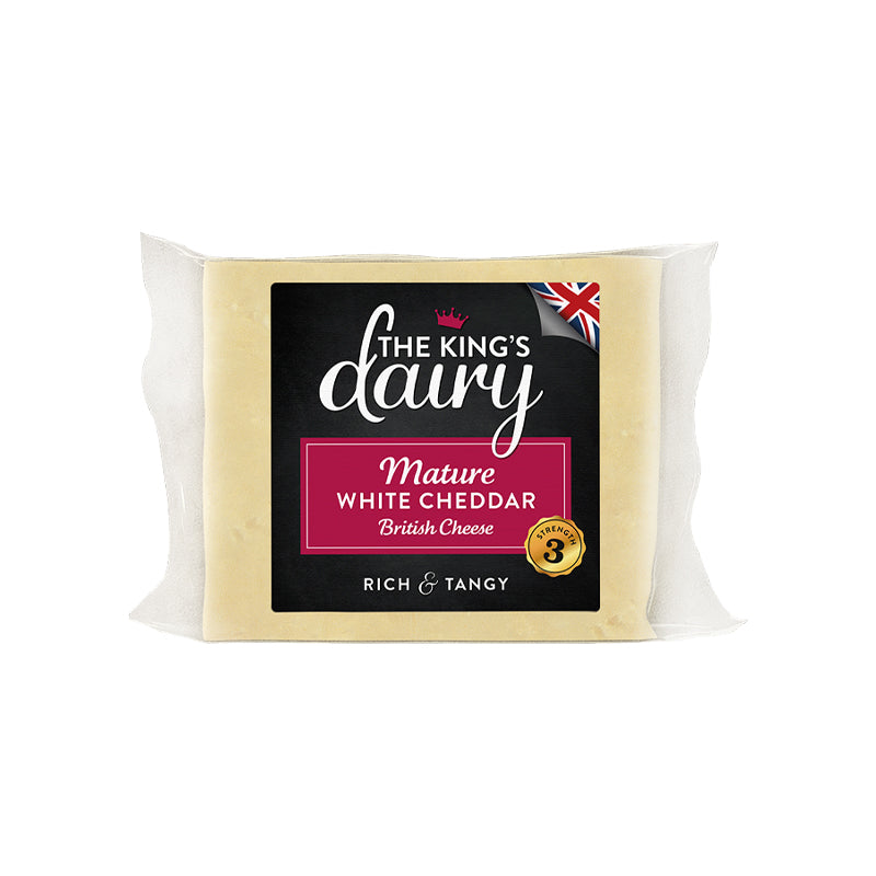 The King's Dairy Mature White Cheddar 200g