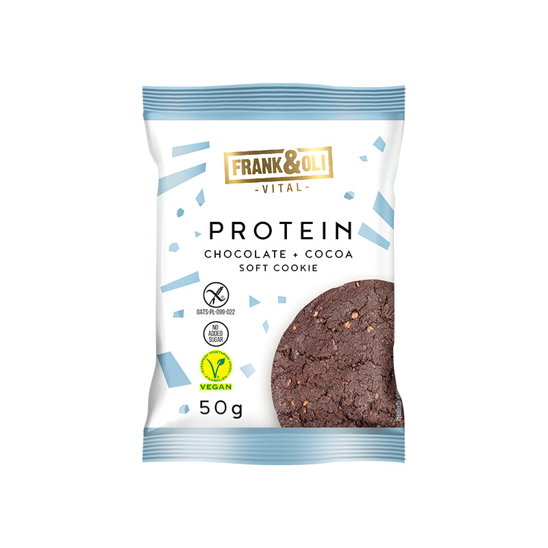 Soft Cookie Vegan Protein Chocolate and Cocoa