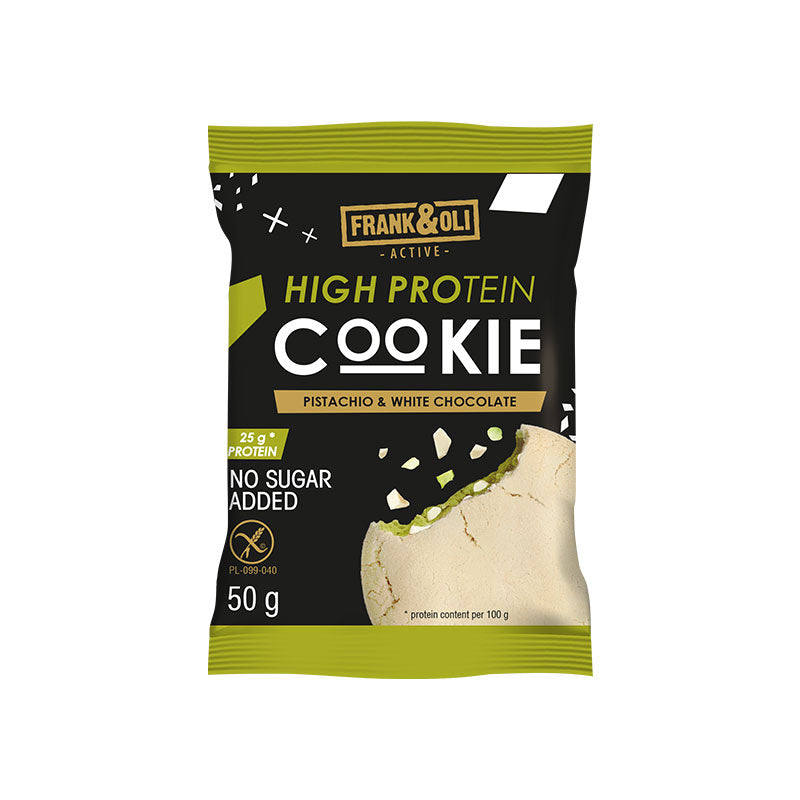 Soft cookie high protein pistachio & white chocolate 50g
