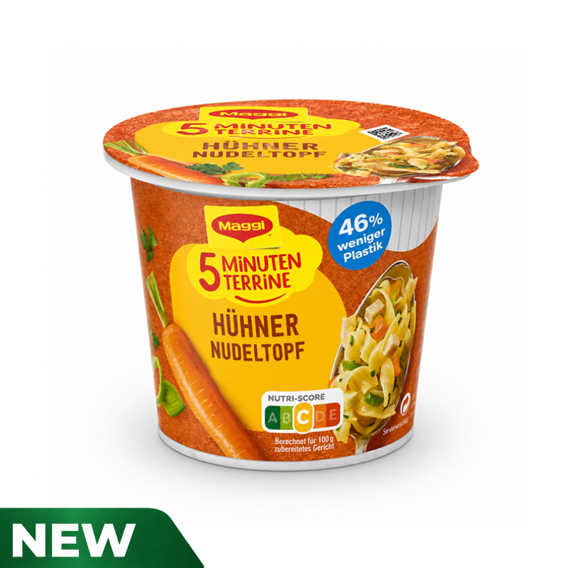 MAGGI 5 Minute Terrine Chicken Pasta Pot Chicken noodle soup 41g