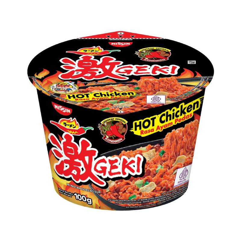 Nissin Geki Bowl Hot Chicken 100g