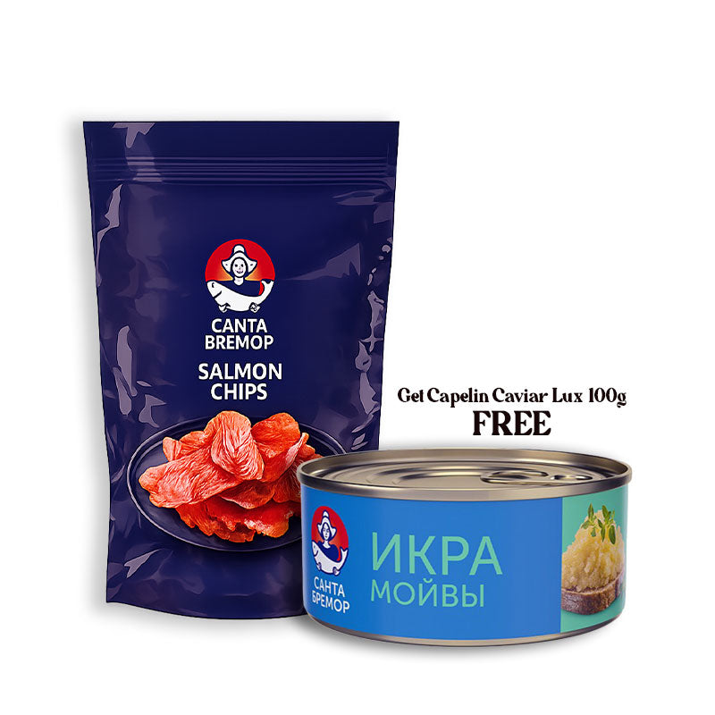 Santa Bremor Dried smoked salmon fillet chips "Premium" 150 g
