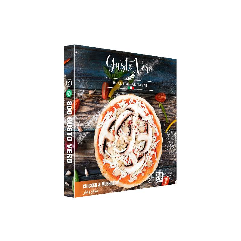 Gusto Vero Chicken and Mushroom Pizza