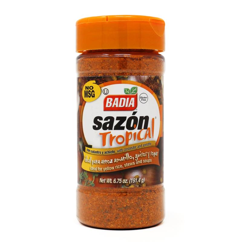 Badia Gluten Free Sazon Tropical /Culantro Achiote 191.36g
