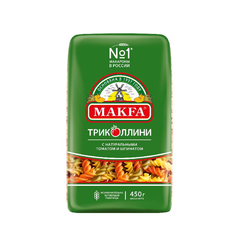 Makfa Tricollini Spirals Pasta 450g