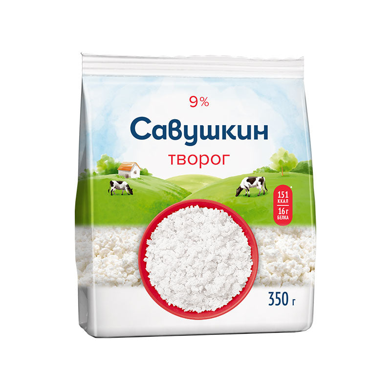 Savushkin Cottage Cheese 9% 350g