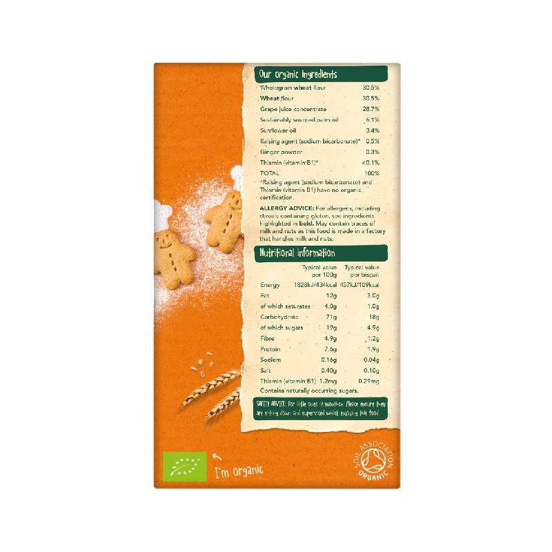 Organix Gingerbread Men Shape Biscuit 135g