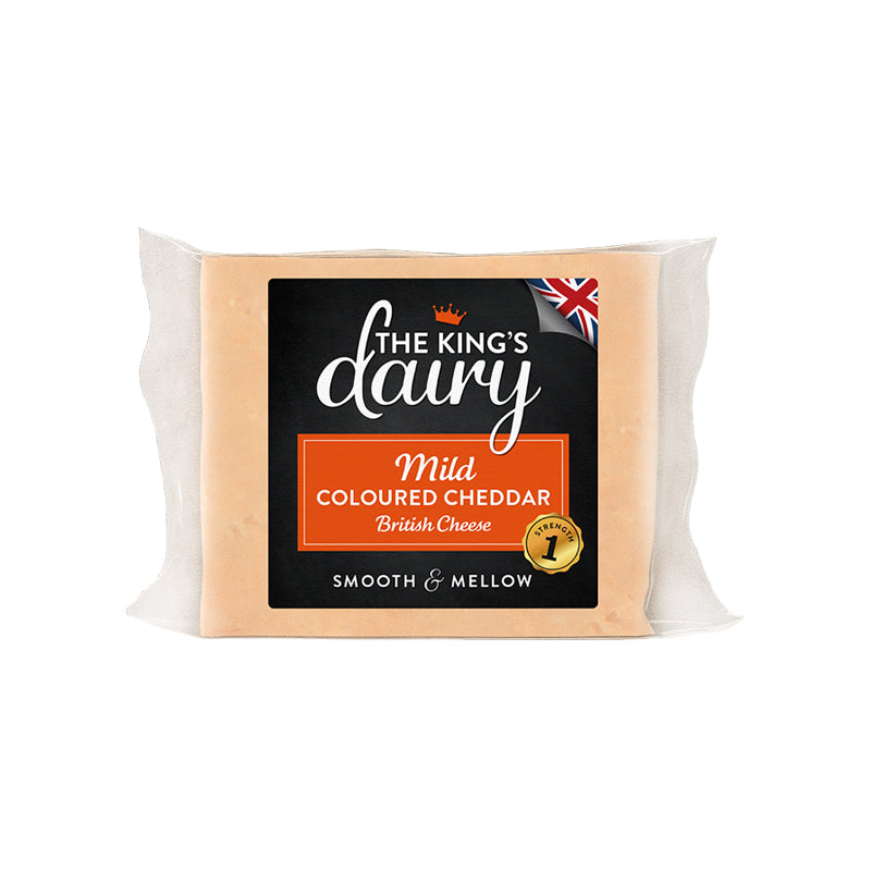 The King's Dairy Coloured Cheddar 200g