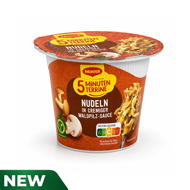 Maggi 5 Minute Terrine Pasta in Forest Mushroom Cream Sauce