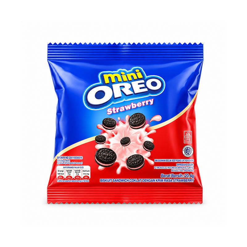 Oreo Mini Strawberry Pouch 20.4g