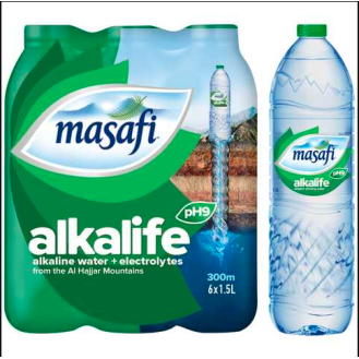 Masafi Alkalife Alkaline Drinking Water 1.5L Pack of 6