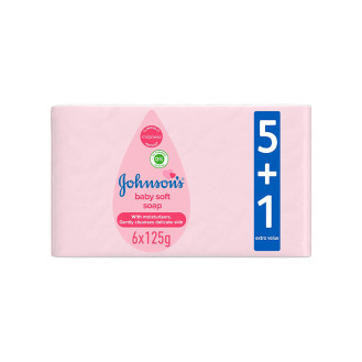 Johnson's Baby Soft Soap Pink (5+1) x 125g