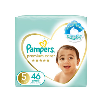 Pampers Premium Care Diapers Size 5, 11-16kg The Softest Diaper 46pcs