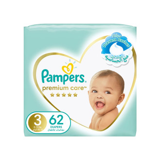 Pampers Premium Care Diapers Size 3 6-10kg 62pcs