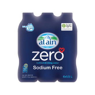 Al Ain Zero Bottled Drinking Water Sodium Free 6 x 1.5L