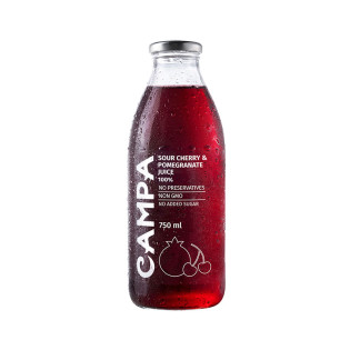 Campa Sour Cherry and Pomegranate Juice 100% 750ml