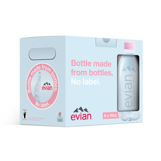 Evian Nude Carry Pack 6 x 400ml