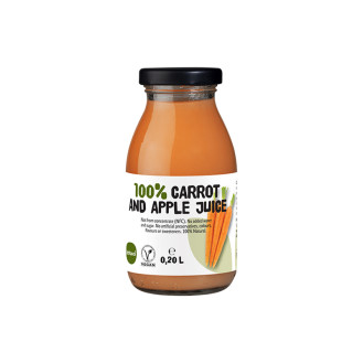 Zdravo Organic Carrot and Apple Juice 100% 200ml