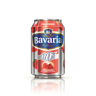 Bavaria Non Alcoholic Malt Drink Strawberry Can 330ml x 24pcs