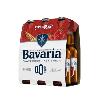 Bavaria Non Alcoholic Drink Strawberry Bottle 330ml x 6pcs