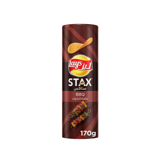 Lays Stax Potato Crisps BBQ 170g