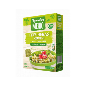 Healthy Menu Organic Green Buckwheat 400g