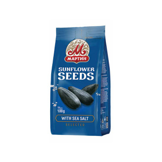 Martin Roasted black Sunflower seeds salted 100g