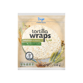 Dijo Multigrain Tortilla Ø 25cm, 4 sheets x 62,5g 250g