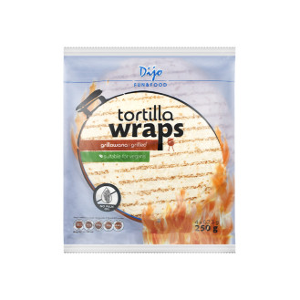 Dijo Grilled Tortilla Ø 25cm, 4 sheets x 62,5g 250g