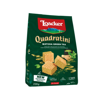 Loacker QUADRATINI MATCHA 220gm