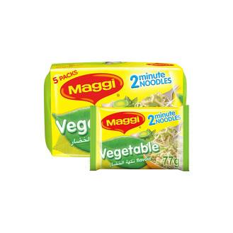 Maggi 2 Minutes Vegetable Noodles 5 x 77g