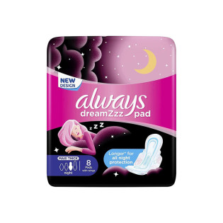 Always DreamZzz Pad Cotton Soft Night Maxi Thick Purple 1x8pc