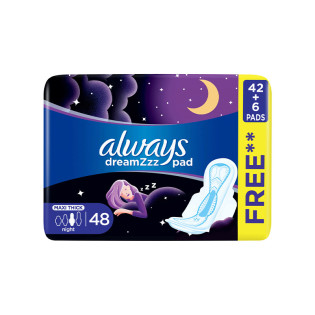 Always DreamZzz Pad Cool & Dry Night Maxi Thick 1X48pc