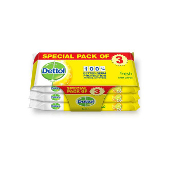 Dettol Skin Wipes Fresh 10's (2+1)