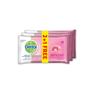 Dettol Skin Wipes Skin Care 10's (2+1)