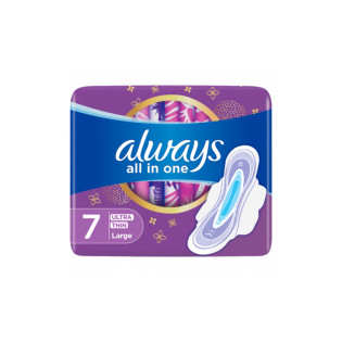 Always All In One Ultra Thin Purple 1x7pc