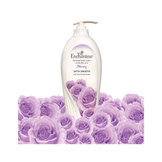 Enchanteur Satin Smooth Alluring Lotion with Aloe Vera & Olive Butter 500ml