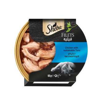 Sheba Chicken with Sustainable Tuna 60g