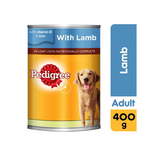Pedigree Lamb Wet Dog Food Can 400g