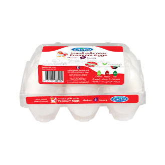 Premium Eggs Medium White 6pcs