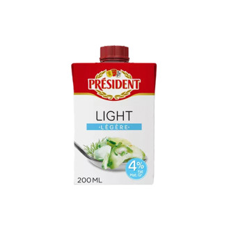 Président Uht Cream Extra Light 200ml