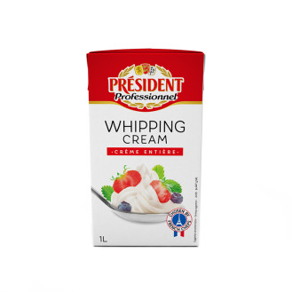 President Uht Whipping Cream 1l