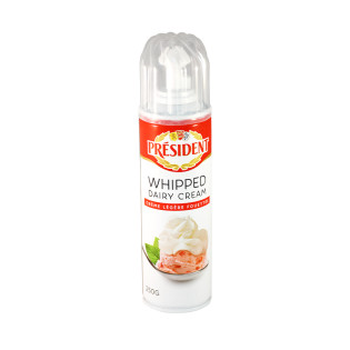 President whipped Dairy Cream Spray 250g